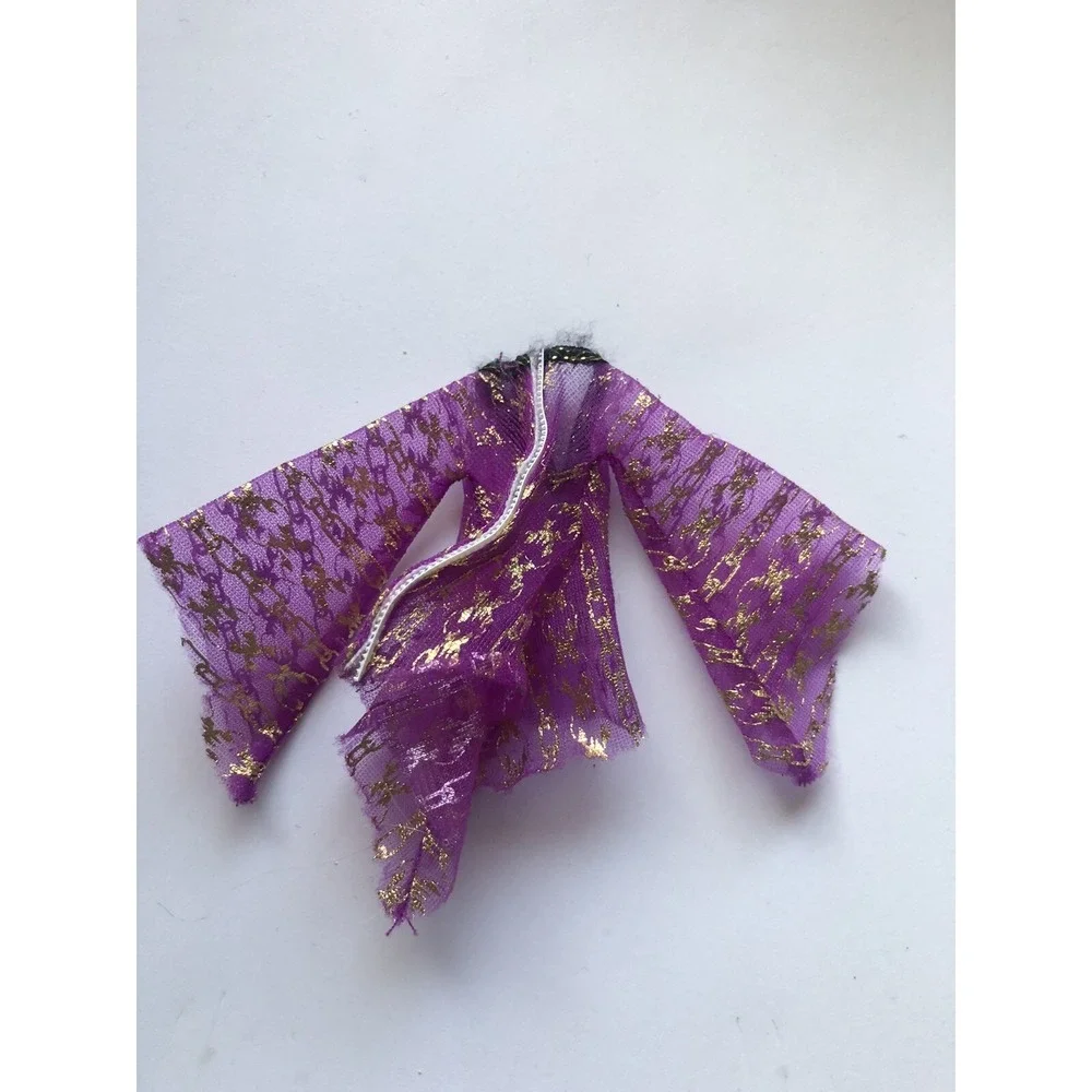 Monster High Doll Spectra Vondergeist 13 Wishes Purple & Gold Cover Up Shirt Top